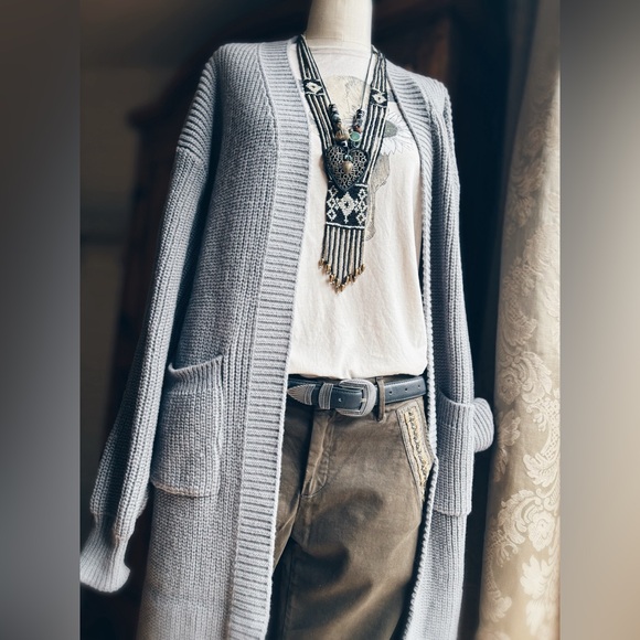 Cardigan Chunky Knit Sweater - Picture 2 of 8